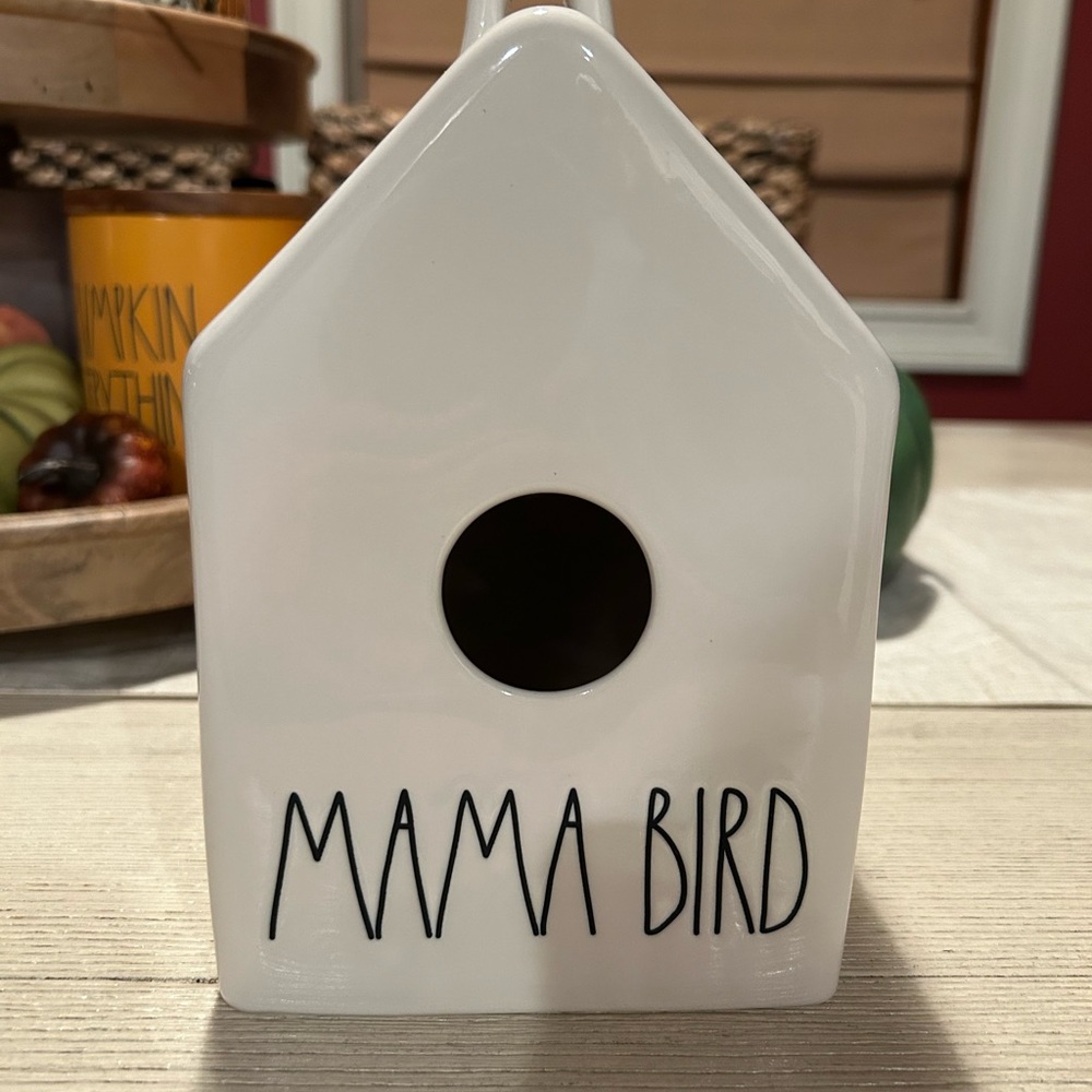 Rae Dunn “Mama Bird” Ceramic Birdhouse